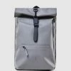RAINS Rolltop Rucksack Charcoal
