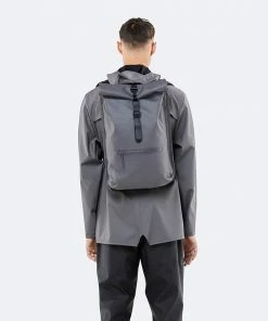 RAINS Rolltop Rucksack Charcoal -Men's Travel and Luggage http3A2F2Fstatic.theiconic.com .au2Fp2Frains 2553 0586501 3
