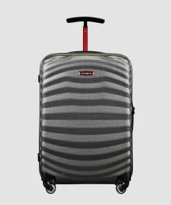 Samsonite Lite-Shock Sport 55cm Spinner Case Eclipse Grey & Red
